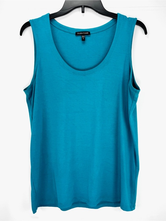 Eileen Fisher Tops - Eileen Fisher Turquoise Scoop Neck Tank